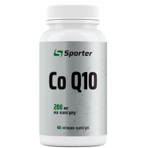 200 мг коензим Q10, Sporter, CoQ10 200 мг - 60 гель капс