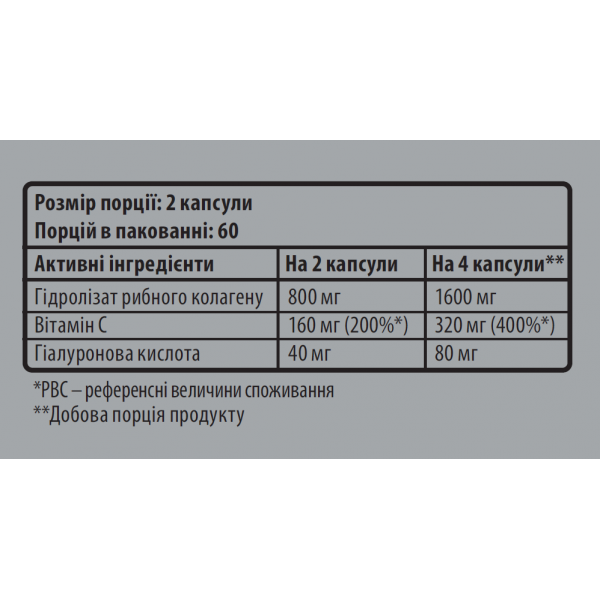 Рыбный коллаген для кожи с гиалуронкой, Sporter, Marine Collagen + Hyaluronic Acid – 120 капс