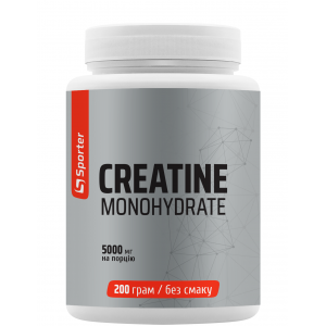 Креатин (моногідрат, порошок), Sporter, Creatine monohydrate - 200 г