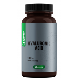 Гиалуроновая кислота 100 мг, Sporter, Hyaluronic Acid 100 мг - 60 капс