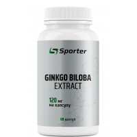 Рослинний екстракт Гінкго Білоба, Sporter, Ginkgo Biloba Extract - 120 капс