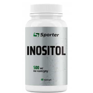 Міо-інозітол, Вітамін В8, Sporter, Inositol 500 мг - 60 капс