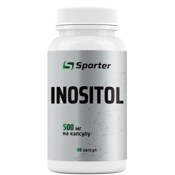 Міо-інозітол, Вітамін В8, Sporter, Inositol 500 мг - 60 капс