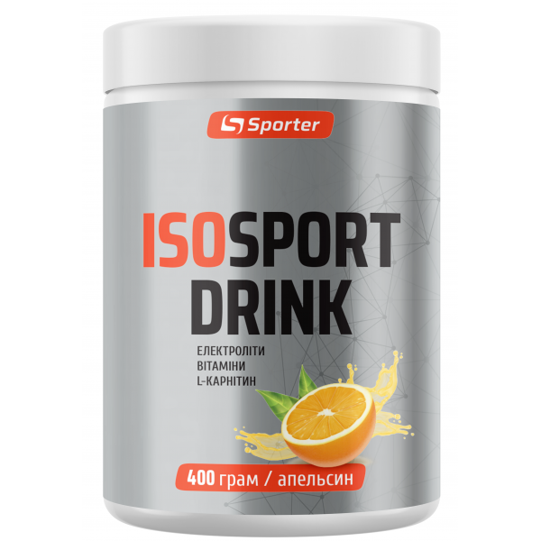 Ізотонічний порошок, Sporter, Iso Sport Drink - 400 г