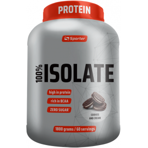Протеин изолят сывороточного белка, Sporter, 100% Isolate - 1,8 кг 