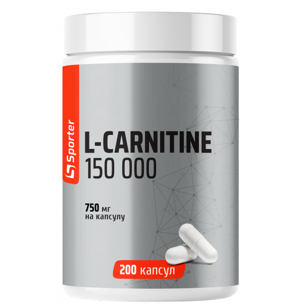 Л-карнитин 750 мг, Sporter, L-carnitine 150.000 - 200 капс