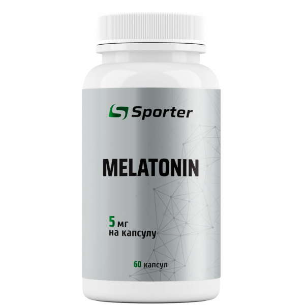 Мелатонін, Sporter, Melatonin 5 мг - 60 капс