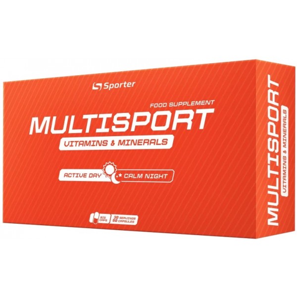 Витамины и минералы, Sporter, MultiSport Day/Night - 60 капс