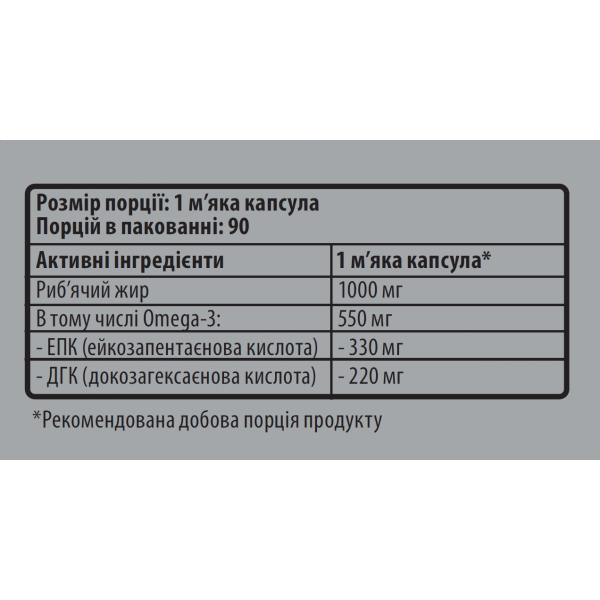 Рыбий жир (55% ЭПК+ДГК), Sporter, Omega-3 Ultra Gold - 90 гель капс Рыбий жир (55% ЭПК+ДГК), Sporter, Omega-3 Ultra Gold - 90 гель капс