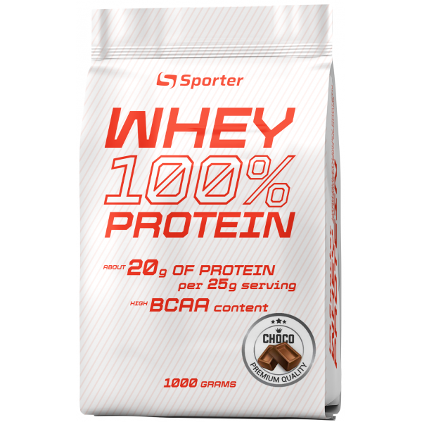 100% Сироватковий протеїн, Sporter, Whey Protein - 1 кг 