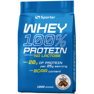 100% Сывороточный протеин без лактозы, Sporter, Whey 100% Protein (lactose free) – 1 кг