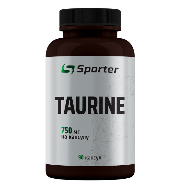 Аминокислота Таурин, Sporter, Taurine 750 мг - 90 капс