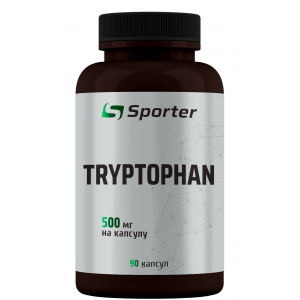 L-Триптофан, підвищення рівня серотоніну, Sporter, L-Tryptophan - 90 капс
