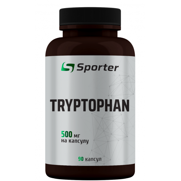 L-Триптофан, підвищення рівня серотоніну, Sporter, L-Tryptophan - 90 капс
