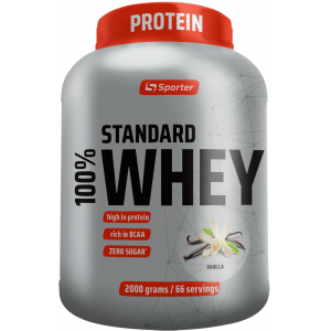 100% Сироватковий протеїн, Sporter, 100% Standart Whey - 2 кг