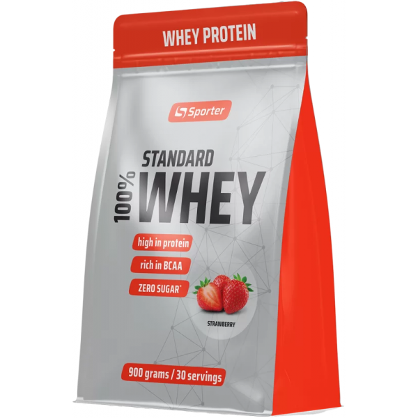 Протеин концентрат (сывороточный), Sporter, 100% Standard Whey – 900 г Протеин концентрат (сывороточный), Sporter, 100% Standard Whey – 900 г