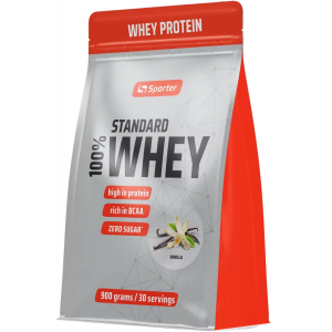 Протеїн концентрат (сироватковий), Sporter, 100% Standard Whey - 900 г - Ваніль