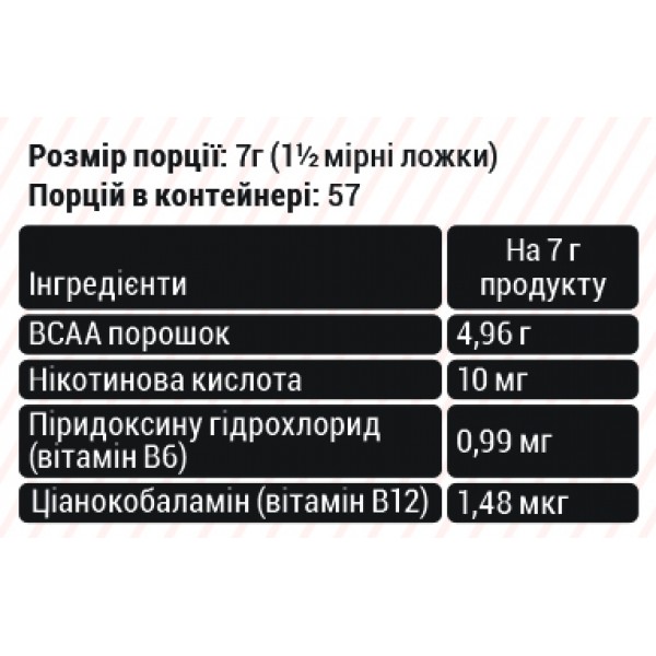 ВСАА 2:1:1, Sporter, Instant BCAA - 400 г 