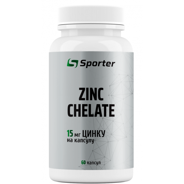 Цинк хелат, Sporter, Zinc Chelate 15 мг - 60 капс