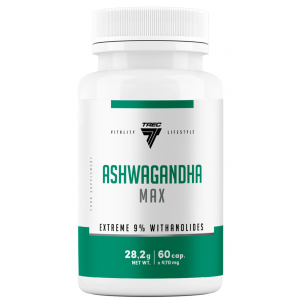 Ашваганда (повышенное содержание витанолидов), Trec Nutrition, Ashwagandha MAX - 60 капс