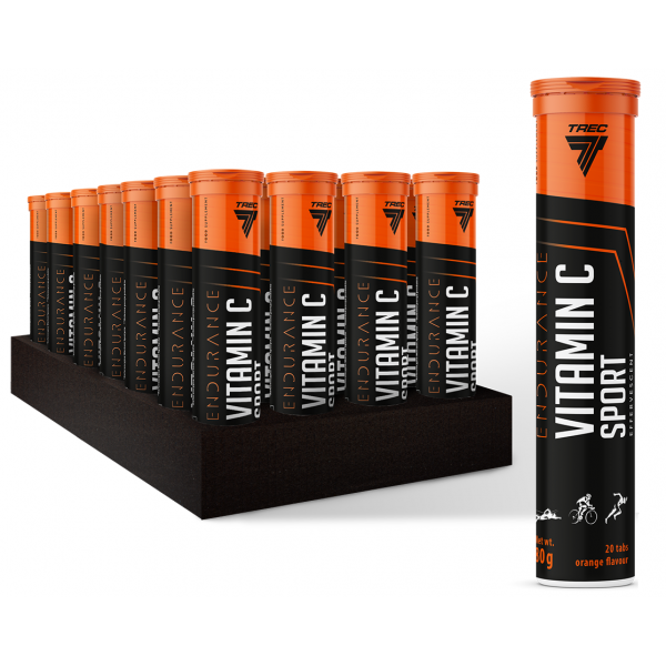 Витамин С в шипучих таблетках, Trec Nutrition, Vitamin C Sport Effervescent Trec - 20 таб