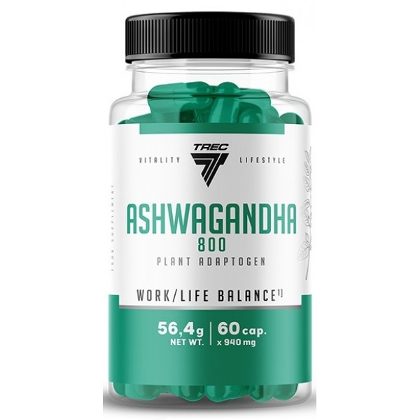 Ашваганда, Trec Nutrition, Ashwagandha 800 - 60 капс