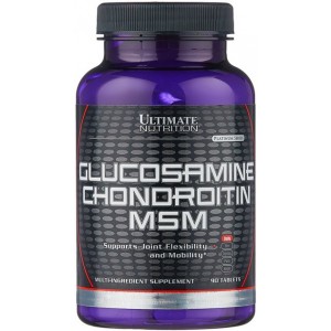 Глюкозамин Хондроитин МСМ, Ultimate Nutrition, Glucosamine Chondroitin MSM - 90 таб