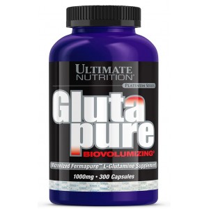 Л-Глютамин аминокислота в капсулах, Ultimate Nutrition, Glutapure 1000 мг - 300 капс