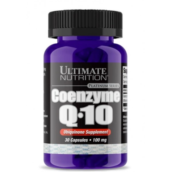 Коэнзим Q10 (Убихинон), Ultimate Nutrition, Coenzyme Q10 100 мг - 30 капс