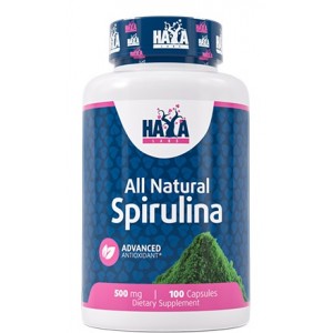 100% органічна Спіруліна, Haya Labs, All Natural Spirulina 500 мг - 100 таб