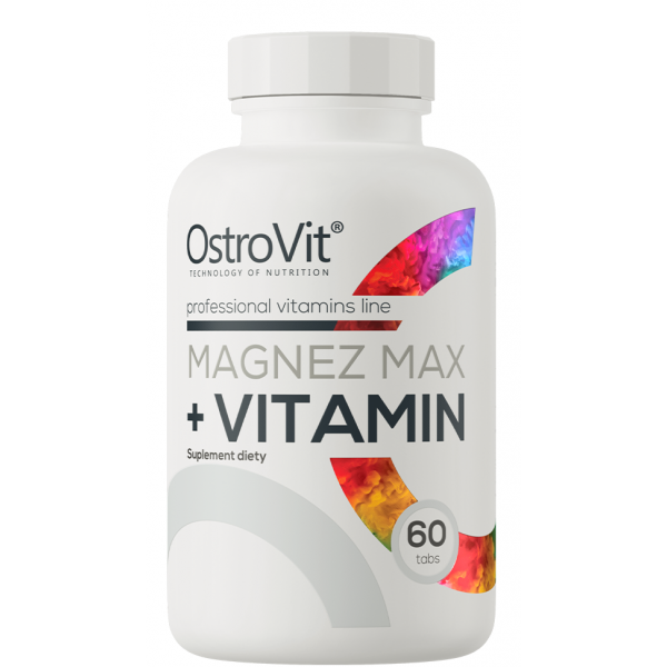 Магний + комплекс витаминов, OstroVit, Magnez Max + Vitamin - 60 таб ...