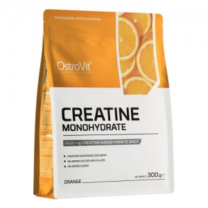 Креатин моногідрат, OstroVit, Creatine Monohydrate - 300 г - Апельсин