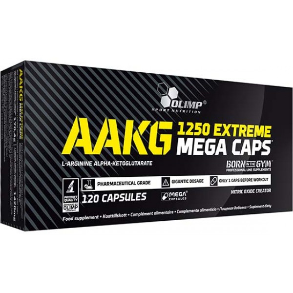 Аргинин ААКГ (альфа-кетоглутарат), Olimp Labs, AAKG 1250 Extreme Mega Caps - 120 капс