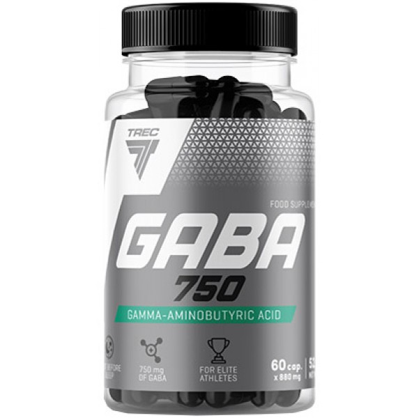 Гамма-аминомасляная кислота, Trec Nutrition, Gaba 750 - 60 капс