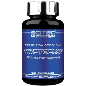 Л-Триптофан, незаменимая аминокислота, Scitec Nutrition, Tryptophan - 60 капс