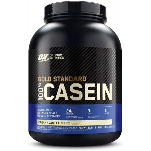 Казеиновый протеин, Optimum Nutrition, 100% Gold Standard Casein - 1,81 кг - Ваниль