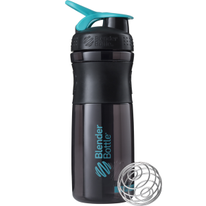 Шейкер SportMixer с шариком 820 ml Black/Teal