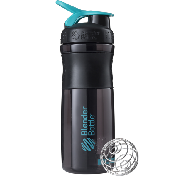 Шейкер SportMixer с шариком 820 ml Black/Teal