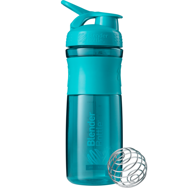 Шейкер Blender Bottle, SportMixer з кулькою 820 ml Teal