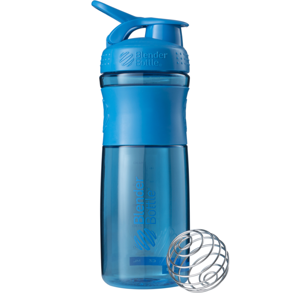 Шейкер Blender Bottle, SportMixer з кулькою 820 ml Cyan