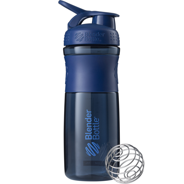 Шейкер Blender Bottle, SportMixer з кулькою 820 ml Navy