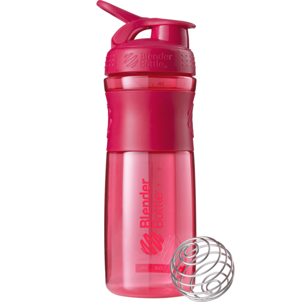 Шейкер Blender Bottle, SportMixer с шариком 820 ml Pink