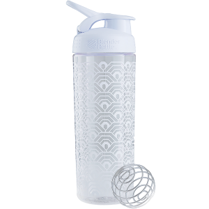 Шейкер Sleek c шариком 820 ml - (Clamshell Patern) White/White