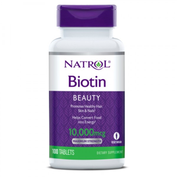 Biotin 10,000 mcg 100 таб