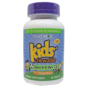 Kid's Chewable 6 & Up Orange Flavor 60 таб