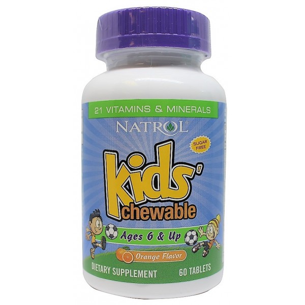 Kid's Chewable 6 & Up Orange Flavor 60 таб