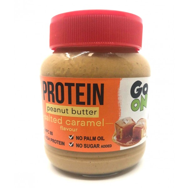 Арахисовая паста со вкусом солёной карамели, GoOn Nutrition, Protein Peanut butter - 350 г Salted Caramel