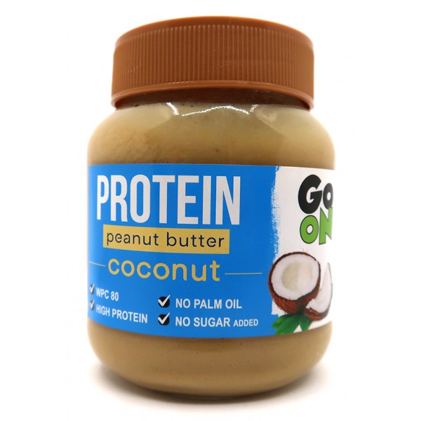 Арахисовая паста со вкусом кокоса, GoOn Nutrition, Protein Peanut butter - 350 г Coconut