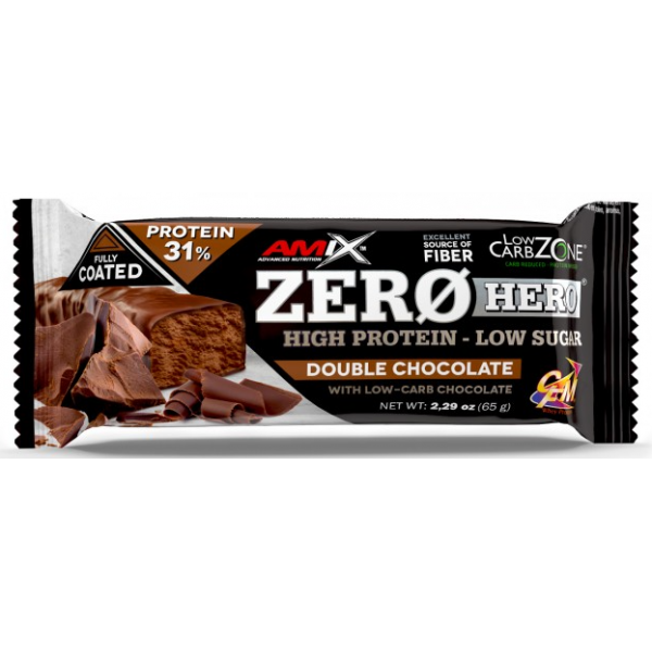 Протеиновый батончик без сахара, Amix, Low-Carb ZeroHero Protein Bar - 65 г