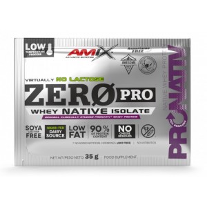 Сироватковий ізолят (пробник), Amix, ZeroPro Protein - 35 г - Полуничне морозиво